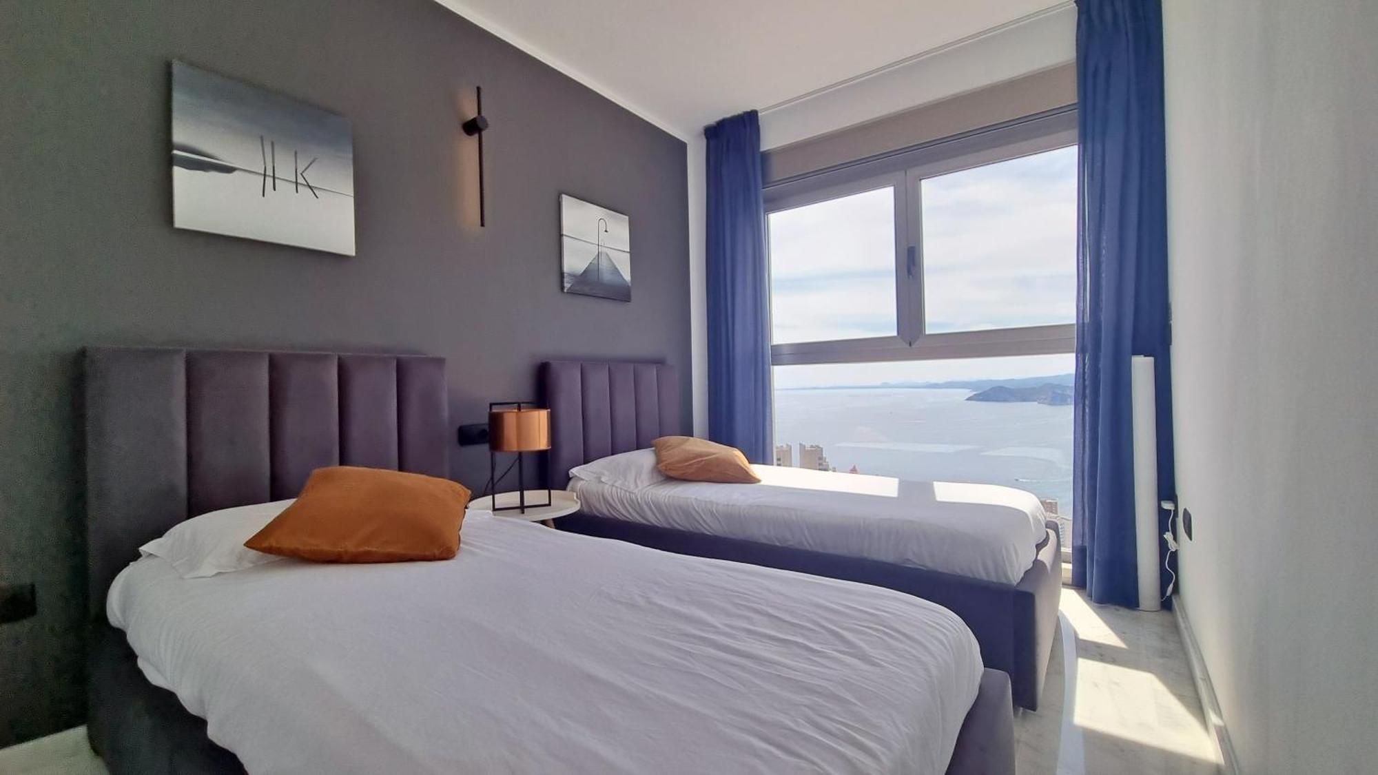 Апартаменты Skyline 37 Terraza Con Vista Al Mar Бенидорм Экстерьер фото